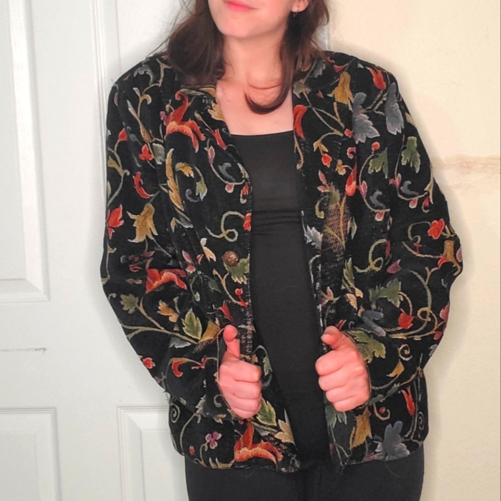 Erin London Tapestey Floral Jacket/Blazer